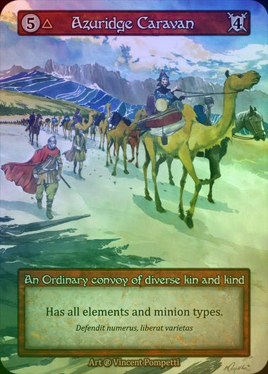 【FOIL】[Fire] Azuridge Caravan [beta-Ordinary]